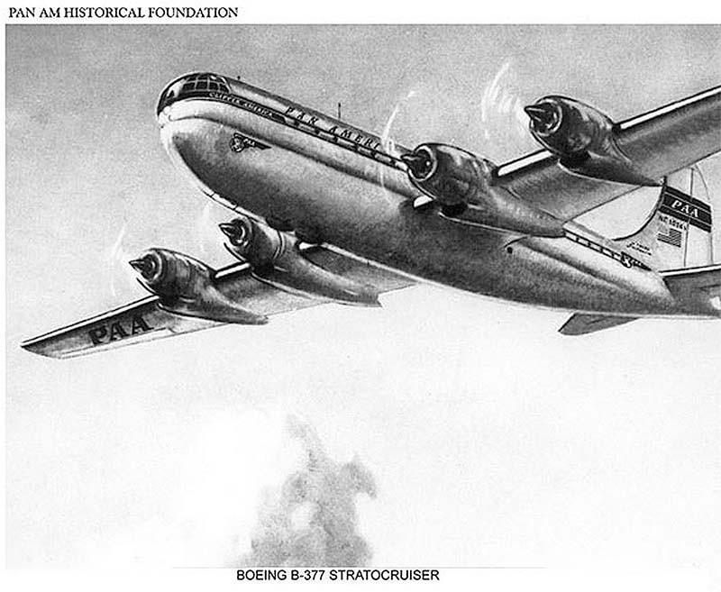 Post War Pan Am Boeing 377 Statocruiser, 1950s