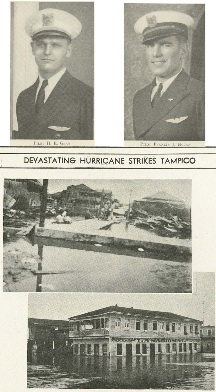 Tampico Hurricane 1933 Pilots Gray and Nolan