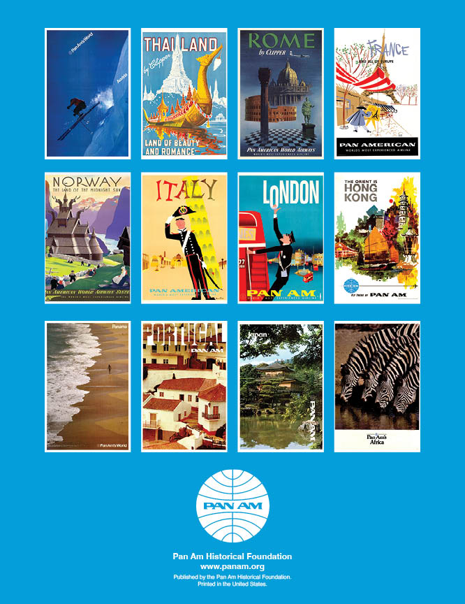 Pan Am 2025 Calendar Poster Collection back cover