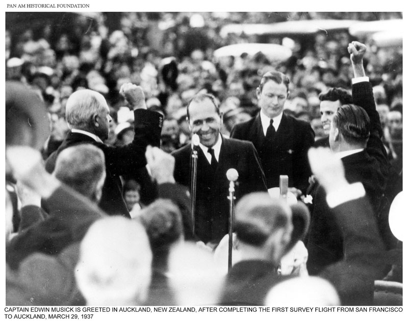 2. Ed Musick Arriving in Auckland 1937