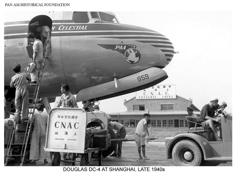 Shanghai Pan Am dc4 1940s