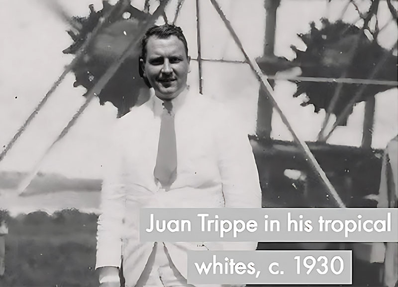 Juan Terry Trippe in his tropical whites