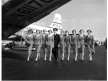 A class of Pan Am flight attendants poses for group photo, 1950s