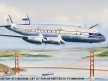 1947-Lockheed Constellation  Watercolors by John T. McCoy from the First Flight Series: June 29, 1947 