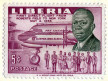 Pan Am in Liberia, 1956 stamp, 5 cents