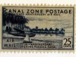 Canal Zone stamp 25 cnts