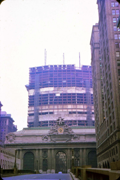 Pan Am Building construction photo, 1960s