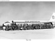 US servicemen line up next to Pan Am 707, Saigon, 1960s