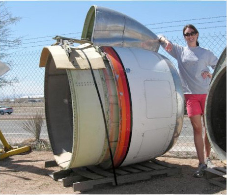 Boeing 707, engine, boneyard