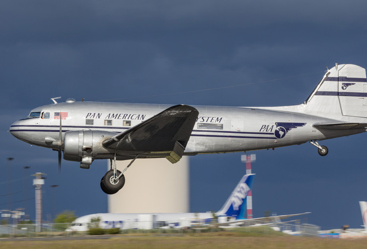 Historic Flight Foundation CNAC #100 at airfield, Photo by Liz Matzelle