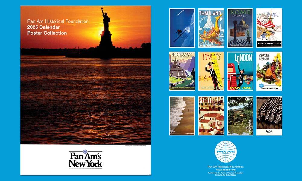 2025 Pan Am Poster Wall Calendar